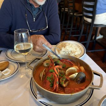 Seabra Marisqueira - Dry white Portuguese wine and seafood in red sauce with arroze. Lobster, mussels, shrimp- wonderful! - Portuguese Near Me - Newark, New Jersey Seabra Marisqueira - Dry white Portuguese wine and seafood in red sauce with arroze. Lobster, mussels, shrimp- wonderful! - Portuguese Near Me - Newark, New Jersey