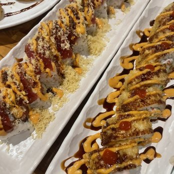 Shiso Sushi Bar - Red dragon and Shiso crunch rolls. - Sushi Bars Near Me - Los Angeles, California Shiso Sushi Bar - Red dragon and Shiso crunch rolls. - Sushi Bars Near Me - Los Angeles, California