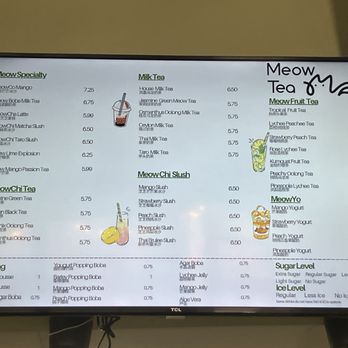 Meow Tea - menu - Bubble Tea Near Me - West Covina, California