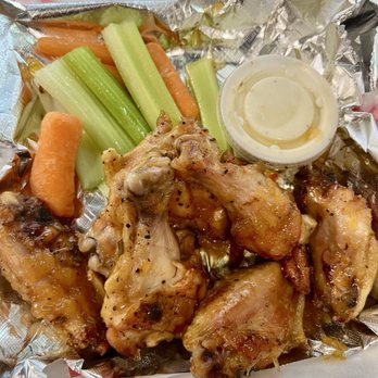 The Potato Shack - Pineapple sauce tossed wings - New American Near Me - Kingsland, Texas The Potato Shack - Pineapple sauce tossed wings - New American Near Me - Kingsland, Texas