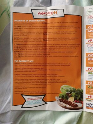 Menu photo 3 Cigkoftem Lyon, 69