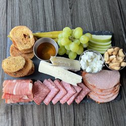 Charcuterie board for appetizer.