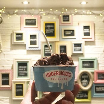 Udderlicious - Dark Chocolate Sea Salt Sorbet - Ice Cream & Frozen Yogurt Near Me - London, XGL Udderlicious - Dark Chocolate Sea Salt Sorbet - Ice Cream & Frozen Yogurt Near Me - London, XGL