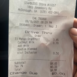 Receipt from build-a-drink.com even though the Star Drink is literally an option. Receipt from build-a-drink.com even though the Star Drink is literally an option.