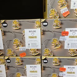 Butlers - Woodstock-Lichterkette.  Fairy lights with Woodstock, the member of  "The Gang".