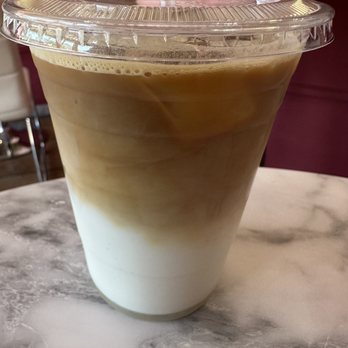 Damask Rose Coffee - Iced Vanilla Latte - Coffee & Tea Near Me - Oakland, California