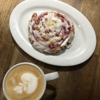 Brewed Cafe & Pub - Raspberry Cinnamon Swirl (can't remember actual name) & a honey latte :) - Coffee & Tea Near Me - Vancouver, Washington