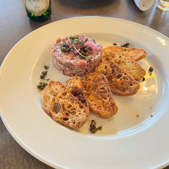 Obsidian Room - Bison tartare - New American Near Me - Yellowstone National Park, Wyoming Obsidian Room - Bison tartare - New American Near Me - Yellowstone National Park, Wyoming