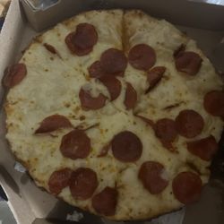 Domino's Pizza - Does look like double pepperoni and ice cold