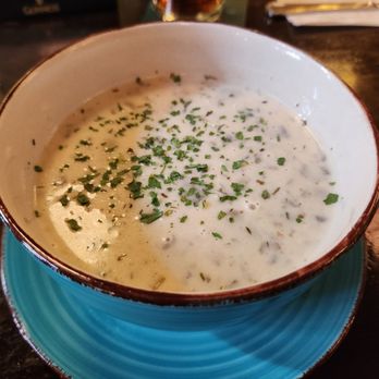 James Joyce - Irish whiskey mushroom soup - Irish Pub Near Me - Calgary, Alberta James Joyce - Irish whiskey mushroom soup - Irish Pub Near Me - Calgary, Alberta