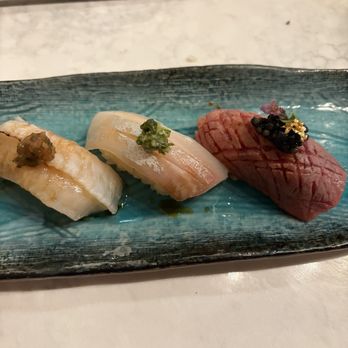 Hachi by Oao - I was so excited for sushi I forgot to take a photo of the first 6 pieces of nigiri! This was the final round. - Sushi Bars Near Me - Kihei, Hawaii Hachi by Oao - I was so excited for sushi I forgot to take a photo of the first 6 pieces of nigiri! This was the final round. - Sushi Bars Near Me - Kihei, Hawaii