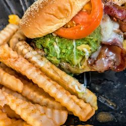 Doc's Backyard Grill - Lonestar chicken sandwich with fries