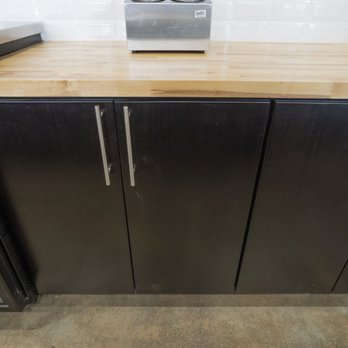 Finest City Construction - Black Cherry Wood Cabinets with Butcherblock Counter tops - General Contractors Near Me Finest City Construction - Black Cherry Wood Cabinets with Butcherblock Counter tops - General Contractors Near Me