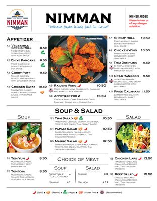 Menu photo 8 Nimman Thai Eatery Nutley, NJ Menu photo 8 Nimman Thai Eatery Nutley, NJ