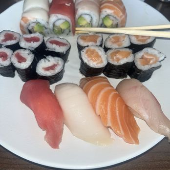 Sushi Ai - My all you can eat plate, just my first order. Extremely fresh! - Sushi Bars Near Me - Clayton, Missouri Sushi Ai - My all you can eat plate, just my first order. Extremely fresh! - Sushi Bars Near Me - Clayton, Missouri