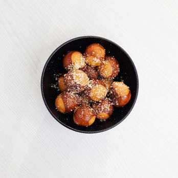 Skyline Bistro - Here are our Salted Pretzel Bites. They can be tossed in Salt, Sugar or Garlic Parm & served with a Cheese Dip or Honey Mustard - Desserts Near Me - Cartersville, Georgia Skyline Bistro - Here are our Salted Pretzel Bites. They can be tossed in Salt, Sugar or Garlic Parm & served with a Cheese Dip or Honey Mustard - Desserts Near Me - Cartersville, Georgia