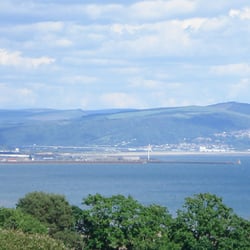 Clyne Gardens - View from the top of Clyne Gardens, Swansea