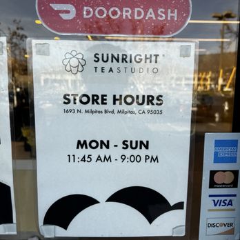 Sunright Tea Studio - Milpitas - Bubble Tea Near Me - Milpitas, California