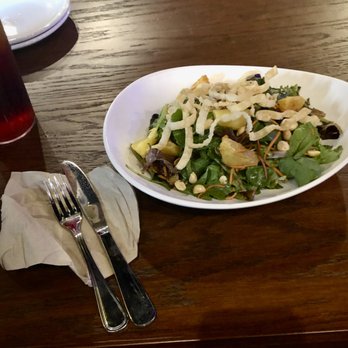 ComicX Restaurant Bar & Store - Asian pow salad ($10.00) notice the tiny paper napkin - American Near Me - Phoenix, Arizona ComicX Restaurant Bar & Store - Asian pow salad ($10.00) notice the tiny paper napkin - American Near Me - Phoenix, Arizona