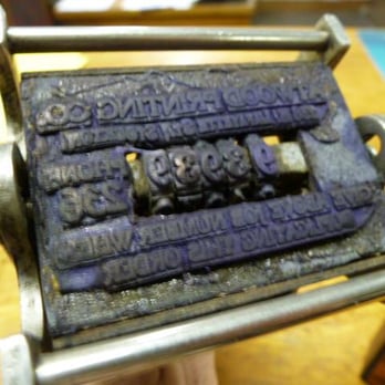 Big Valley/Abrahamson Printing - 1882 Stamp Reads 'Atwood Printing Co., 235 Lafayette St., Stockton, Phone 236 - Printing Services Near Me - Lodi, California