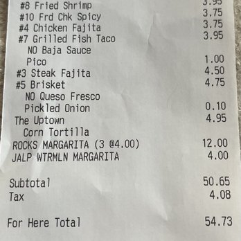 Rusty Taco - La cuenta. - Tacos Near Me - Scottsdale, Arizona Rusty Taco - La cuenta. - Tacos Near Me - Scottsdale, Arizona