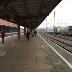 Reiseagentur Guben im Bahnhof - Bahnsteige 1/3 Bahnhof Guben