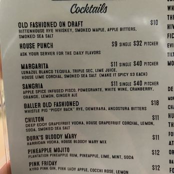 Durk's Bar.B.Q - Cocktail menu - Barbeque Near Me - Providence, Rhode Island Durk's Bar.B.Q - Cocktail menu - Barbeque Near Me - Providence, Rhode Island