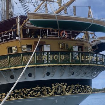 Honolulu Harbor - Amerigo Vespucci at Honolulu Harbor - Local Flavor Near Me - Honolulu, Hawaii