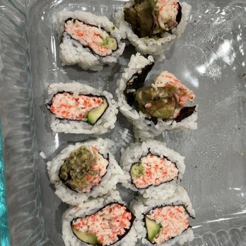Yoshi Sushi - CA rolls, 10 minutes after pick up. - Japanese Near Me - Milpitas, California Yoshi Sushi - CA rolls, 10 minutes after pick up. - Japanese Near Me - Milpitas, California