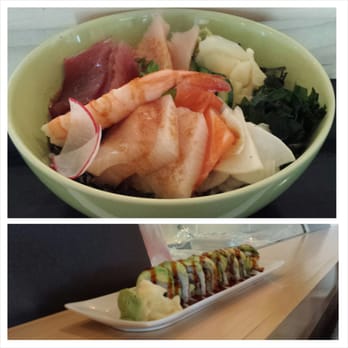 Murakami - Mixed chirashi bowl. Caterpillar roll - Japanese Near Me - Los Angeles, California
