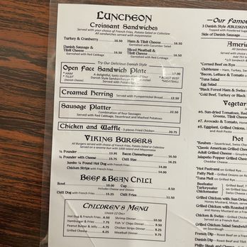 Solvang Restaurant - Menu 7-2025 - Scandinavian Near Me - Solvang, California