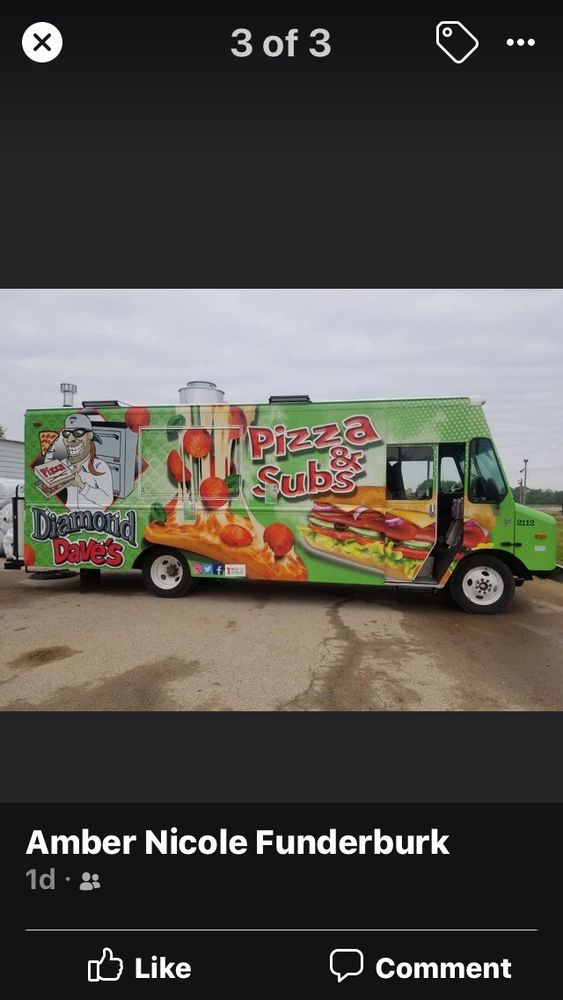 Diamond Dave's Pizza Logo