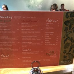 Pancake menu Pancake menu