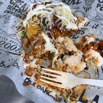 Bubbakoo's Burritos - Couldn't eat but maybe 3 bites of this catastrophe. - Tacos Near Me - Blue Ash, Ohio Bubbakoo's Burritos - Couldn't eat but maybe 3 bites of this catastrophe. - Tacos Near Me - Blue Ash, Ohio