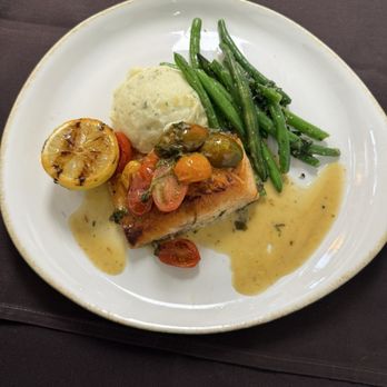 Dulcino's Italian Steakhouse - Pan seared salmon - Steakhouses Near Me - Conroe, Texas