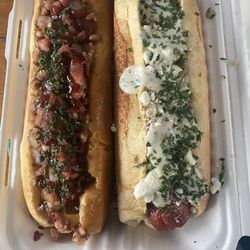 Savory Eats - Bussin BBQ Bacon Dog & Greek Bite Dog