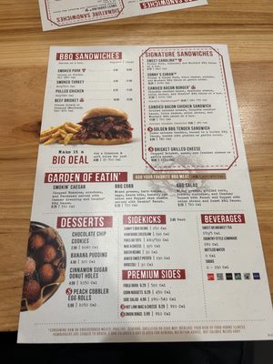 Menu photo 1 Sonny's BBQ Titusville, FL Menu photo 1 Sonny's BBQ Titusville, FL