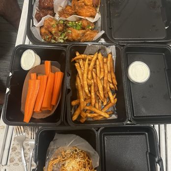 Fire Wings - Ordered the 20piece with a side of noodles online. - Chicken Shop Near Me - Irvine, California Fire Wings - Ordered the 20piece with a side of noodles online. - Chicken Shop Near Me - Irvine, California