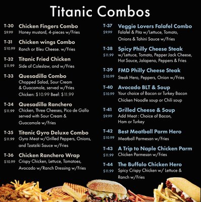 Menu photo 8 Titanic Deli Congers, NY Menu photo 8 Titanic Deli Congers, NY