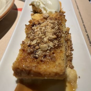 Bascook - Dessert - caramelized flan with toasted nuts and ice cream - likely the best I've ever tasted! - Signature Cuisine Near Me - Bilbao, BI