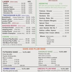 The Library Pot - Menu 4/2026