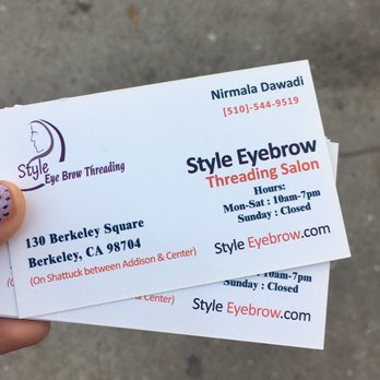 Style EyeBrow Threading - Threading Services Near Me - Berkeley, California