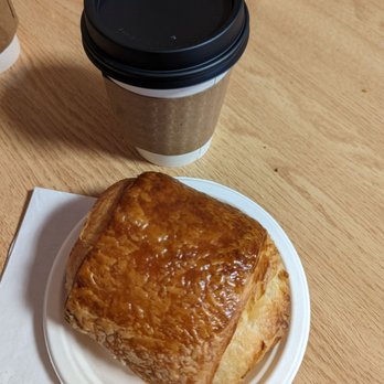 Grounded Coffee Shop - Chocolate croissant and oat milk latte - Coffee & Tea Near Me - Alexandria, Virginia Grounded Coffee Shop - Chocolate croissant and oat milk latte - Coffee & Tea Near Me - Alexandria, Virginia