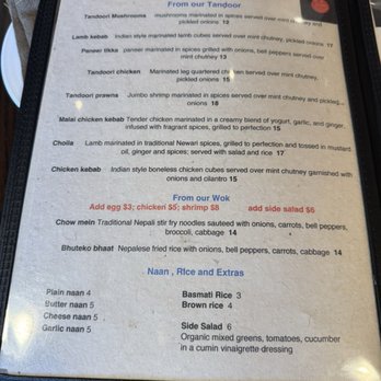 Himali Bistro - Menu pg 4 - Indian Near Me - Burlingame, California Himali Bistro - Menu pg 4 - Indian Near Me - Burlingame, California