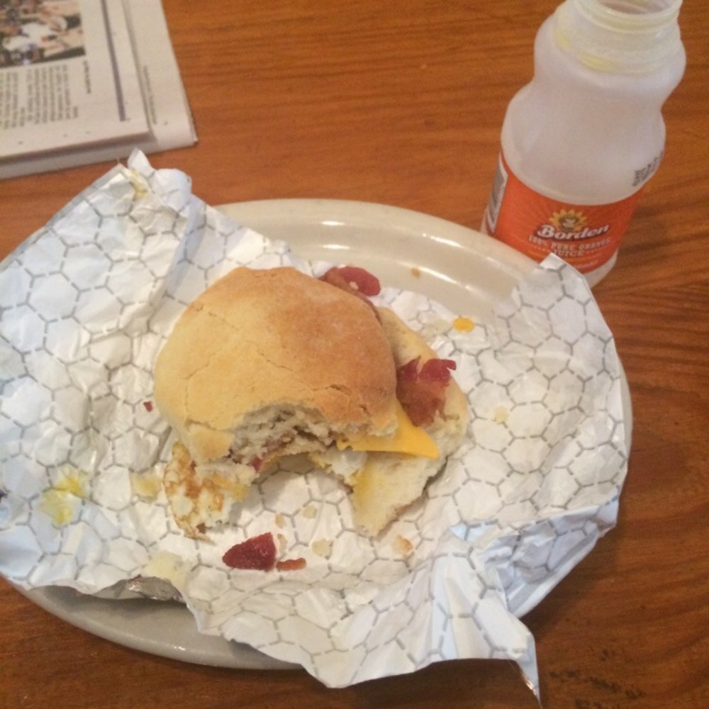 Edie's Biscuits - Also came with a hash brown round but I couldn't resist. - Cajun/Creole Near Me - Lafayette, Louisiana