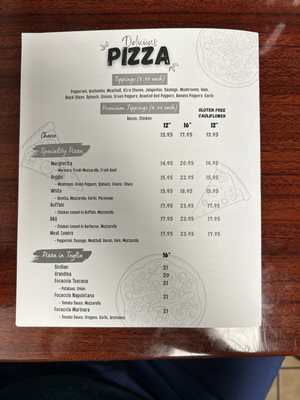 Menu photo 4 Focaccia 14th Ave Vero Beach, FL
