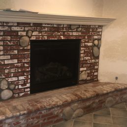 Newly build fireplace