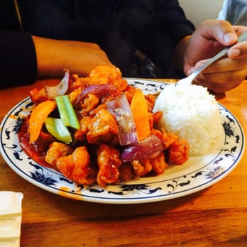 CJ Fusion - Sweet and sour chicken from Chinese side of the menu - Asian Fusion Near Me - Fairfield, California CJ Fusion - Sweet and sour chicken from Chinese side of the menu - Asian Fusion Near Me - Fairfield, California