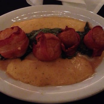 Bastien's - Bacon wrapped scallops, from the appetizer menu, another masterpiece! - Steakhouses Near Me - Denver, Colorado Bastien's - Bacon wrapped scallops, from the appetizer menu, another masterpiece! - Steakhouses Near Me - Denver, Colorado