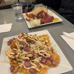 Black Radish at 14th Star - Irish  nachos plus corned beef and cabbage .